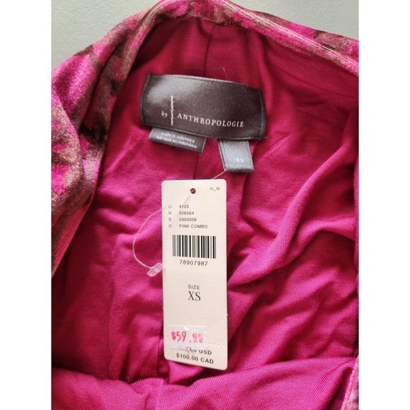 NWT Anthropologie Ruched Velvet Floral Mini Skirt Pull On Size XS - Picture 6 of 11